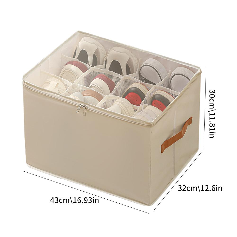 Foldable Shoe Cabinet Storage Box Dustproof Organizer For Shoes Space-Saving Multi-function Storage Used For Wardrobe Sorting