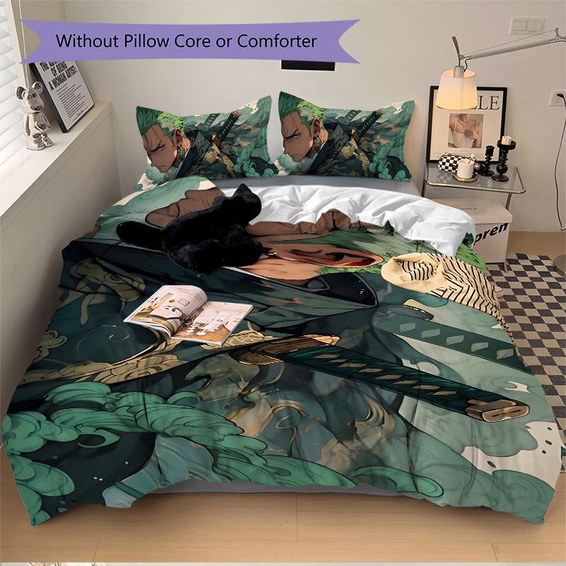 3Pcs Samurai Dreamscape Bedding Set Soft Fabric Duvet Cover Pillowcases Home Xmas Halloween Gift 1 Duvet Cover 2 Pillowcase S1133