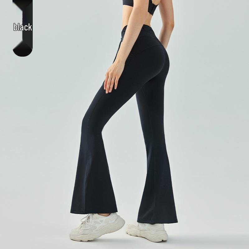 

Women s High-Waist Micro Flare Yoga Pants - Slimming Hip Lift, European & American Style S