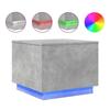 VidaXL Table Basse avec Lumières LED, Bout de Canapé, Table d'Appoint, Meuble de Salon Salle de Séjour Intérieur, Moderne, 839871