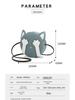 Korean Style Knitting Kit: DIY Crossbody Bag - Cute Student Fashion with Kitten Design