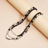 Unique Heart Shaped Bead Necklace Adjustable Length For Women Trendy Accessory Lightweight Comfort Gift