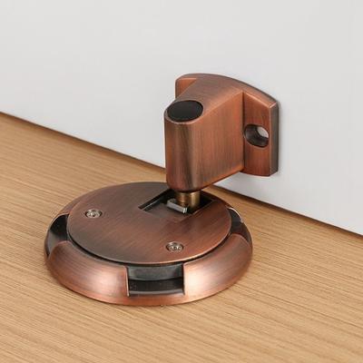 New Zinc Alloy Mechanical Door Stopper Non-punch Adjustable Door Suction Anti-collision Heavy Duty Door Holder Furniture