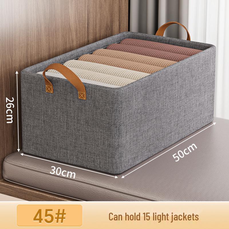 7-Piece Steel Frame Fabric Wardrobe Organizer Set