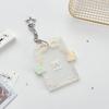 Cute 3-inch Photocard Holder With Wing Charm Keychain Pop Idol Photo Sleeve For Student ID Bag Pendant Cute Card Protector