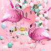 2pcs Large Pink Flamingo Polyester Aluminum Foil Balloons Hawaiian Parties Birthday Parties Baby Showers Festive Party Supplies 5