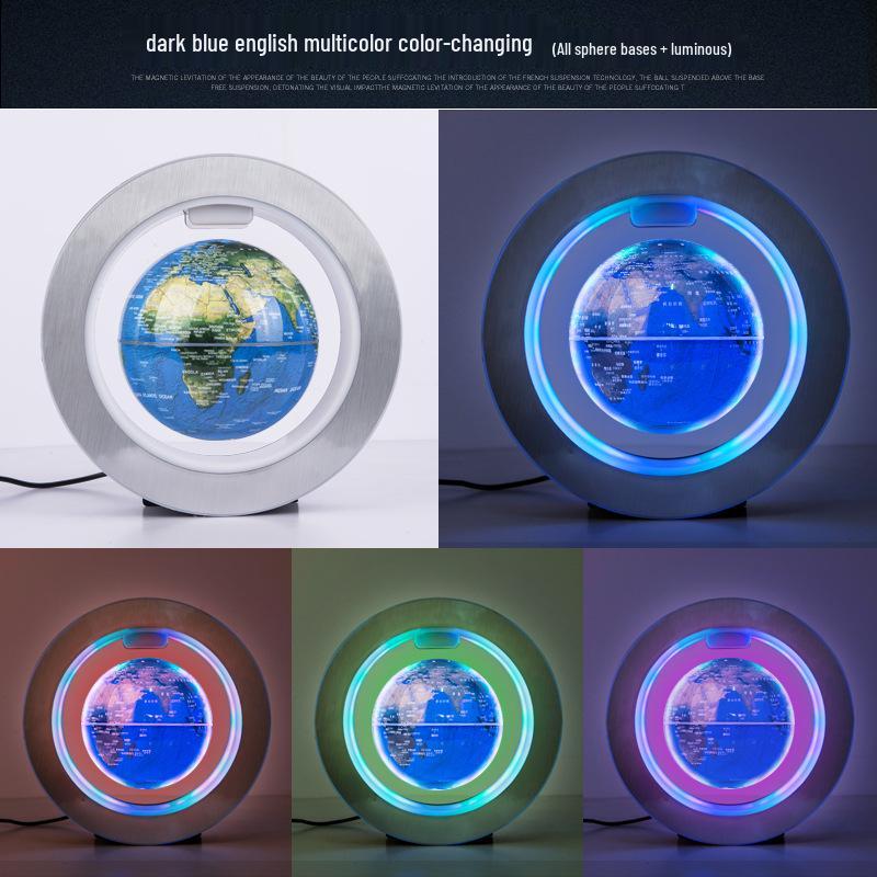 4-inch Luminous Magnetic Levitation Rotating Globe with Constellation Design – Creative Home Decoration Gift
