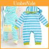 Adorable Cotton Newborn Romper Unisex Baby Jumpsuit Comfortable Long Sleeve Striped Onesie