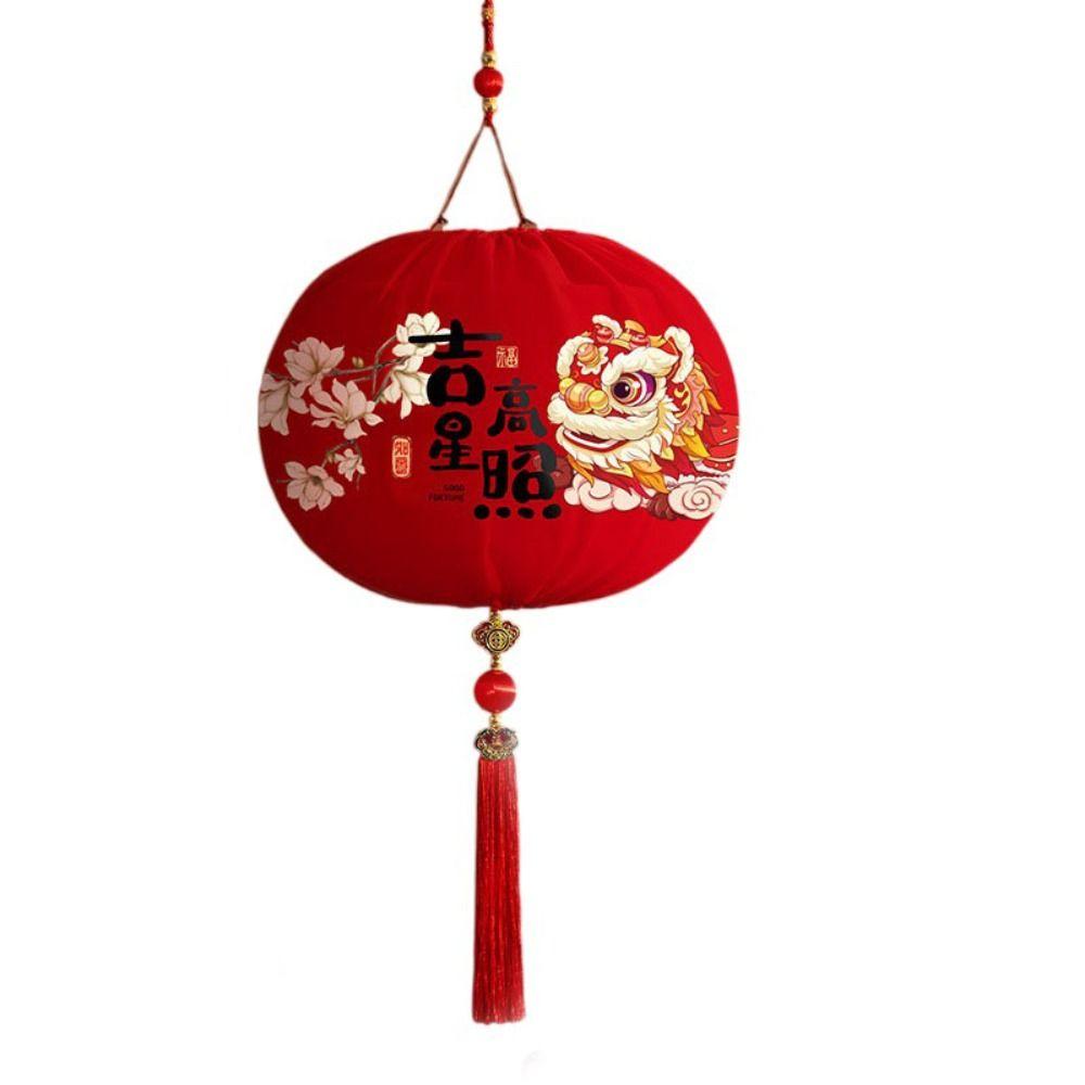 Red Snake Year Lantern Hanging Ornament New Year Hanging Lantern  Spring Festival