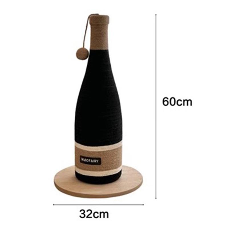 

Wine Bottle Sisal Cat Scratching Posts Corner Sofa Wear Resistant Scratching Posts Cats Rope Toys Scratchers Pets Supplies Cannot rotate
