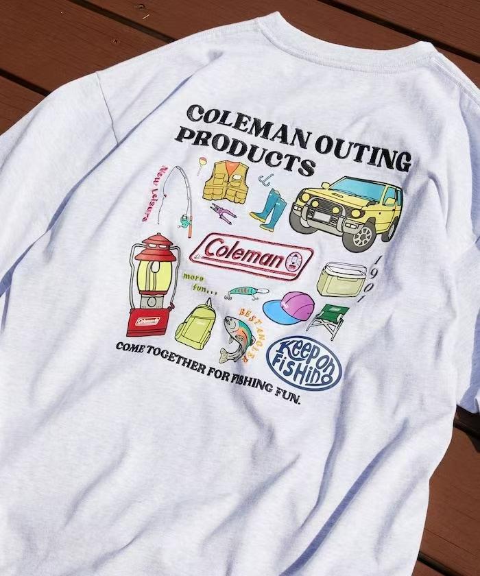 Trendy Brand Short-sleeved T-shirt for Men and Women, New Summer Products, Pure Cotton, Outdoor Camping, Fishing, Printed Couple