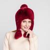 Luxurious Women's Faux Fur Winter Hat with Ear , Warm and Stylish, Perfect for Cold , One Size Fits All