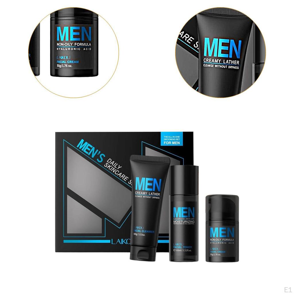 Men's Skincare Set Firming Tightening Beauty Moisturizing Travel Moisturizer