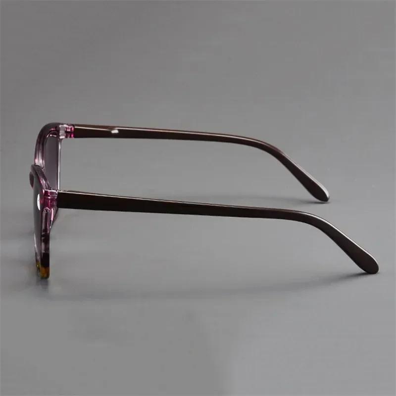 Modische Brille mit grauen Gläsern für Alterssichtigkeit Herren Damen Mode Lesebrille Großer Rahmen Weitsichtbrille 0 bis +4,0