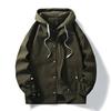 Spring and Autumn Tooling Jacket Men's Loose Large Size Hooded Graffiti Boys Trendy American Jacket