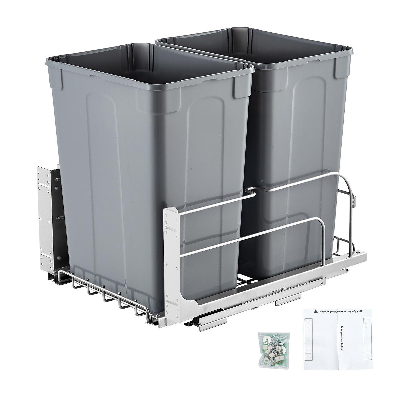 VEVOR Pull-Out Trash Can, 35 QT