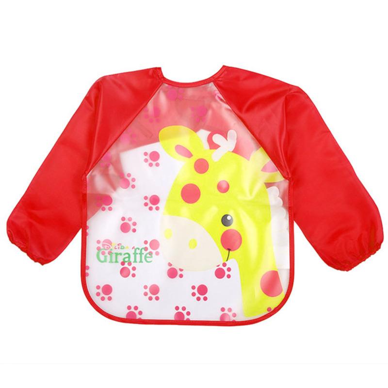 Baby Bibs Infant Burp Clothes Long Sleeve Waterproof Feeding Accessories