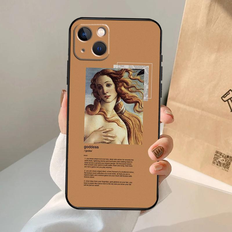 Kunstgemälde Die Geburt der Venus Handyhülle Für iPhone 16 15 14 11 12 13 Pro Max Mini Plus X XS Max XR Hülle Coque