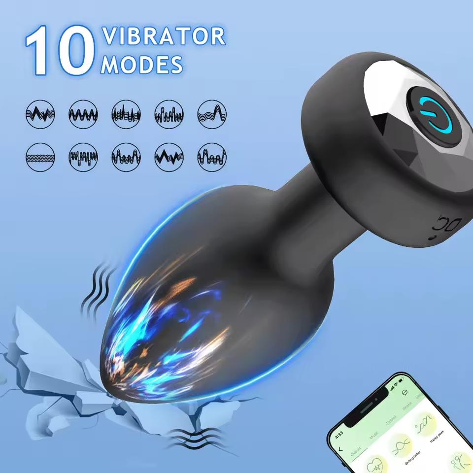2026 Wireless APP Portable Anal Vibrator Male Butt Plug Remote Prostate Stimulator for Women Control Vagina Massager Adult Sex Toys Men Gay Waterproof