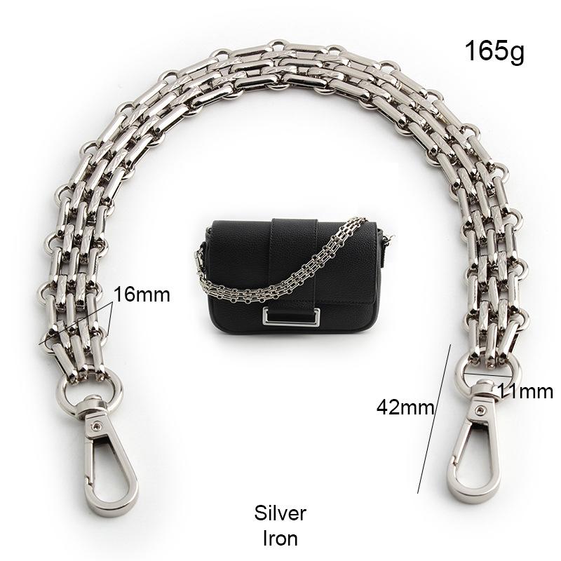 Durable Metal Bag Replacement Chains Detachable Shoulder Straps Multi Sizes 30-120cm for Crossbody Tote Bag DIY Accessories