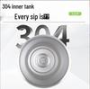 40oz Second Gen Insulated Stainless Steel Car Cup with Straw - Large Capacity Cold Preservation