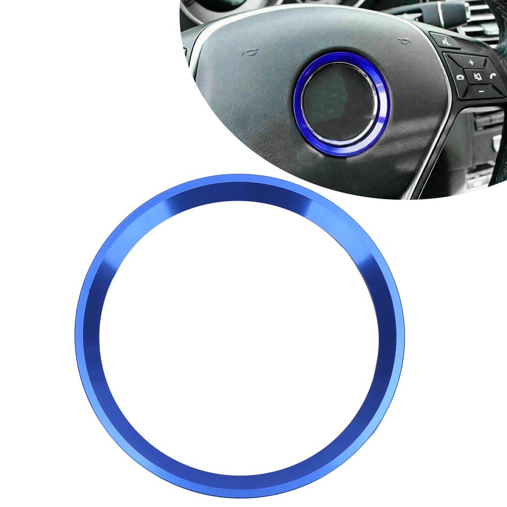 Car Steering Wheel Center Decor Ring Cover Trim Replacement for Mercedes C E CLA GLA GLC 2015 and Up