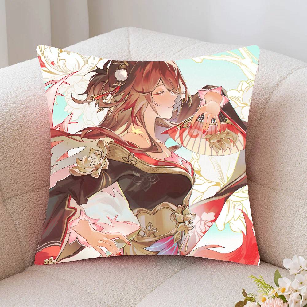 Animated Fugue From Honkai Star Rail Pillow Case Fashion Square Pillowcase Bedroom Sofa Room Ins Decoration Leisure