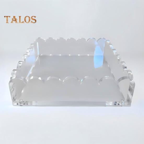 1/2 ks vroubkovaný akrylový podnos s magnetickou podložkou Heavy Duty Clear Art Malba Plakát Obraz Foto Display Podnos Domácí kancelář Dekorace na plochu