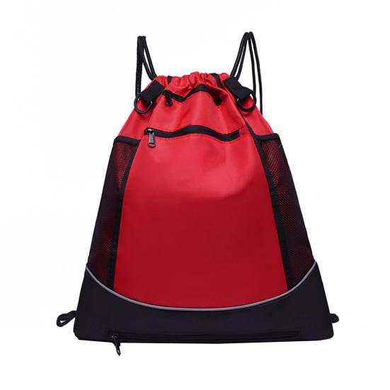 Basketball Carrier Bag Large Capacity Gym Bag Drawstring Closure Backpack with Mesh Pocket for Basketball Training School Gym