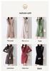 Women's Mid-Length High Neck Pure Wool Cashmere Sweater Dress - Thickened Knit for Autumn Winter