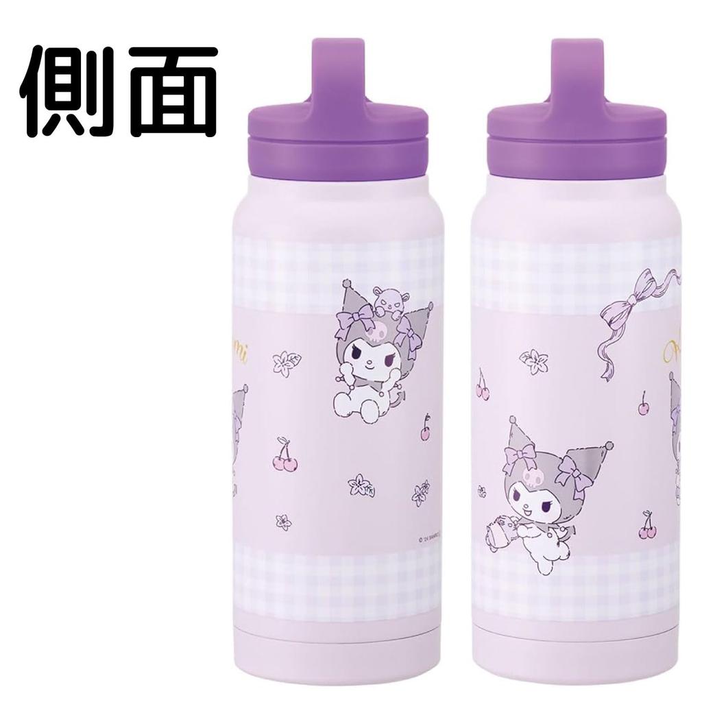 Skater Insulated Stainless Steel Mug with Screw Sanrio Kuromi Plush STSC569508 Bottle, 500ml, Handle, Hug,