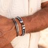 Pig&Hen Catena Venetian Double Bracelet - Navy X Silver