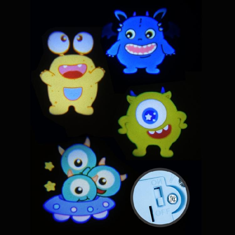 Creative Play Projector Camera Keychain For Kids Portable Plastic Toy With Cartoon Light Display Stylish Keyring