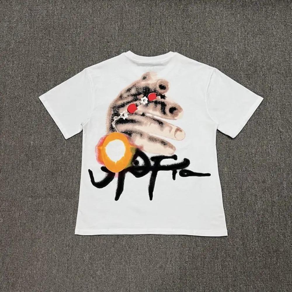 Футболка свободного покроя с коротким рукавом и принтом альбома Cactus Utopia Joint Album летняя мужская одетая свободного покроя Y2k S 2964₽