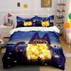 "Cat Starry Night Decoration Set" Multiple sizes kid's and adults' bedroom Exquisite 3PC bedding set gift