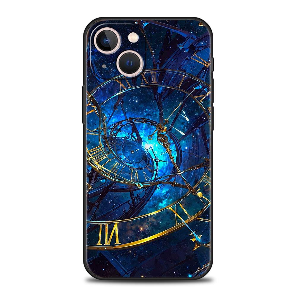 Phone Case Cover for iPhone 17 16 15 14 13 12 Pro Max 11 Pro Max 17 AIR Plus Shockproof Soft TPU Shell Universe Starry Sky Moon