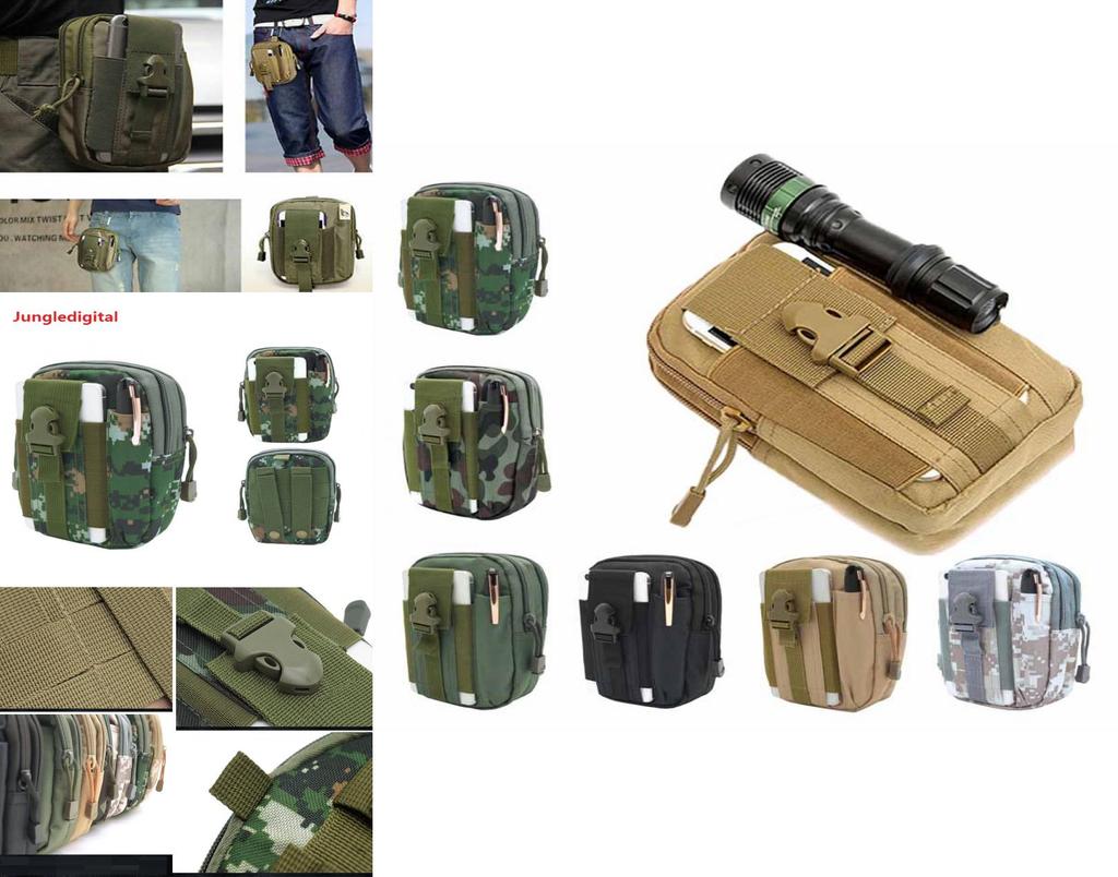 Nylon Taktische Mehrzweck Molle Tasche EDC Utility Gadget Gürtel Hüfttaschen Werkzeug