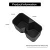 For Suzuki Jimny 2025-2025 Central Console Water Cup Holder Center Storage Box Tray Organizer Car Interior Accessories Black