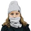 Zestaw Bawełniany Czapka I Komin 1W M01 Szary 46/52