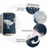 Vintage Whale Ocean Animal Bathroom Shower Curtain Artistic Colorful Bath Rug Decoration for Home Decor