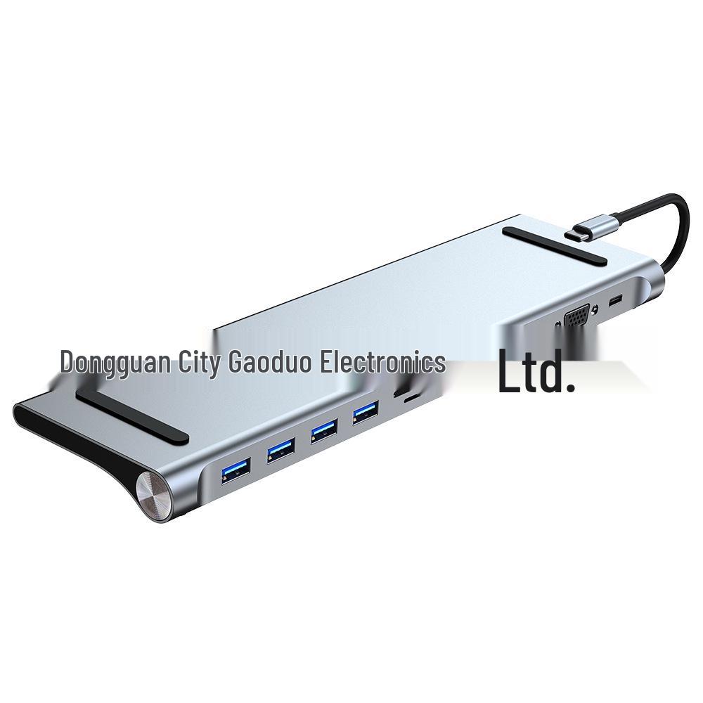 11-in-1 USB-C Hub Docking Station with USB 3.0, PD, VGA & Desktop Stand