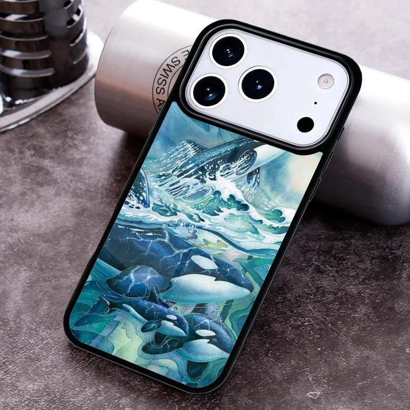 Custodia per Telefono Orca Balena Assassina per iPhone 17 16 15 Pro Max Air 14 13 12 11 Plus Cover Capa Antiurto