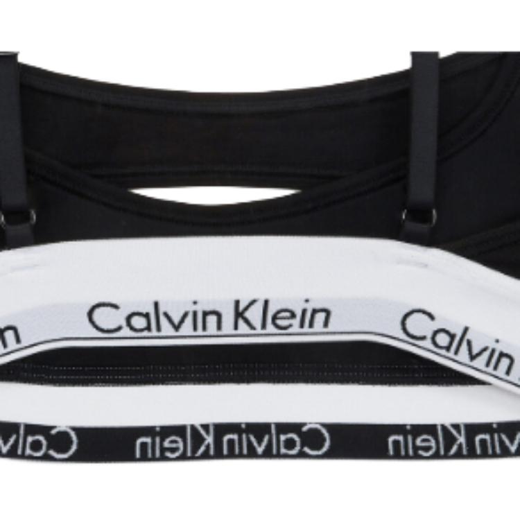 Calvin Klein Comfortable Simple Soft Bra Women underwear Black QF7387AD-UB1