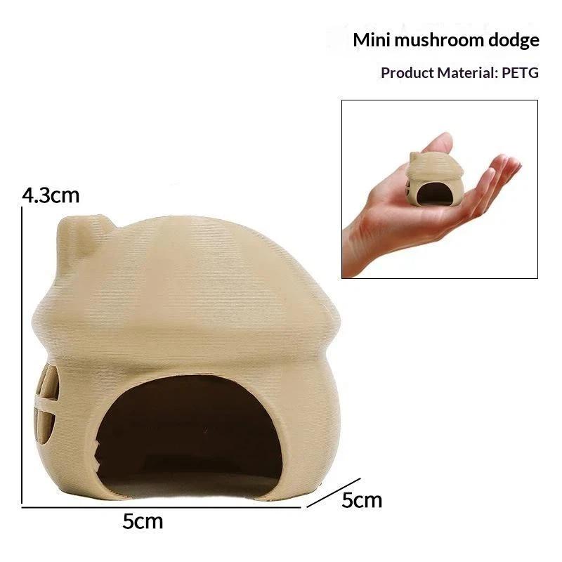 1Pc Betta Fish Hideout Cave Aquarium Small Fish Shrimp Breeding Shelter Mushroom Tree Trunk House Fish Tank Landscape Decoration