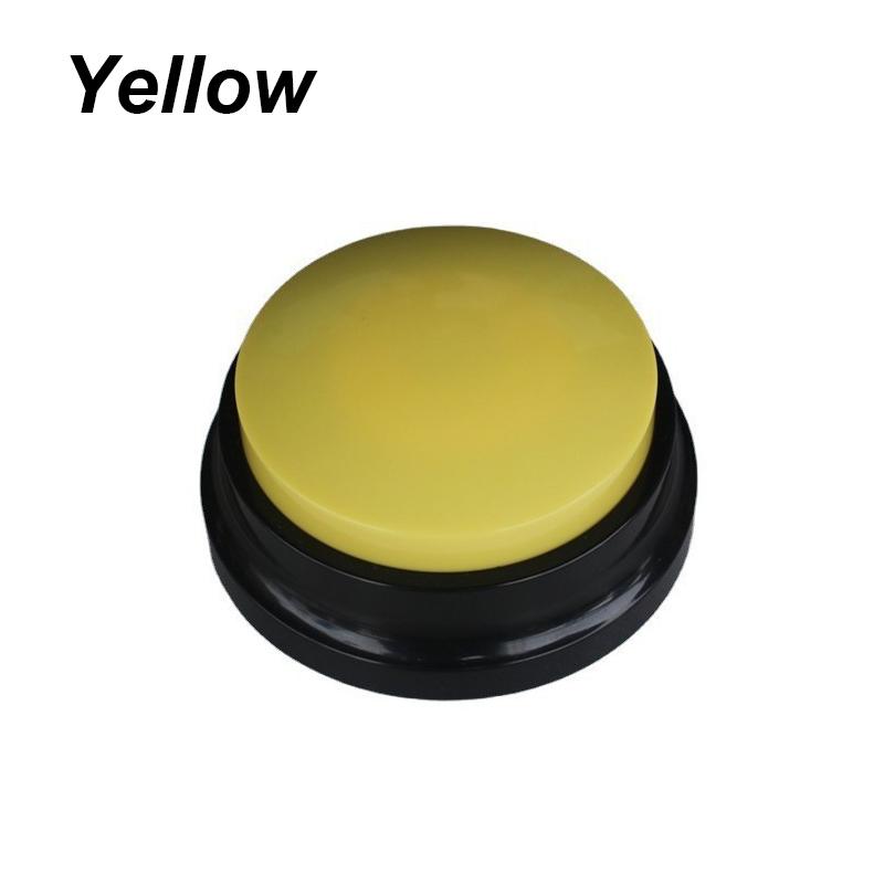 Funny Dog Recordable Pet Toys Travel Talking Starters Pet Speaking Buttons Portable Cute Pet Button Color Voice Recording Button