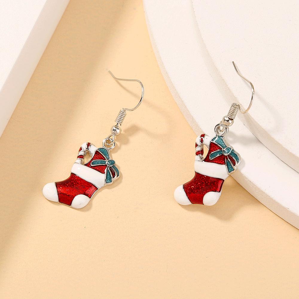 European & American Christmas Series Cute Stud Earrings - Popular and Stylish Jewelry