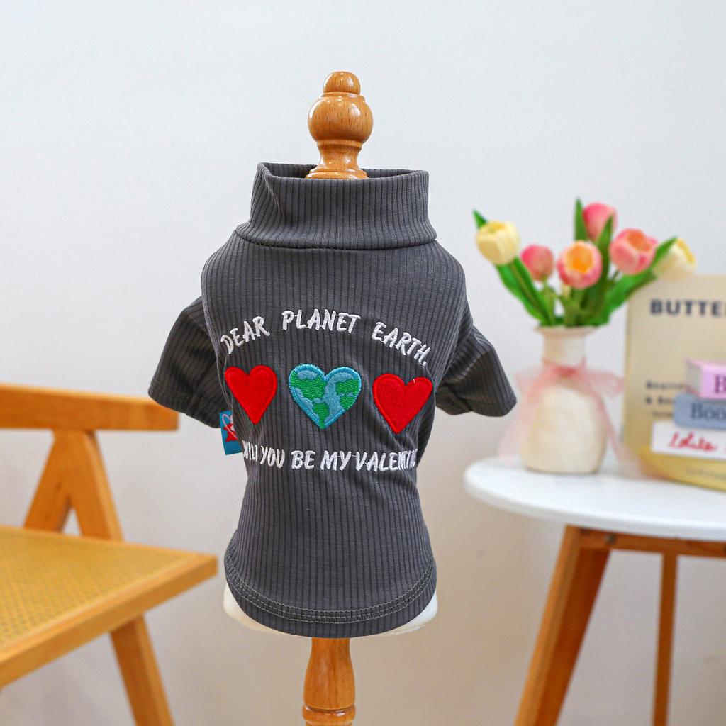 Pet Circle Pet Clothes Dog Cat Home Two-legged Teddy Bigbear Valentine's Day Bottom Shirt