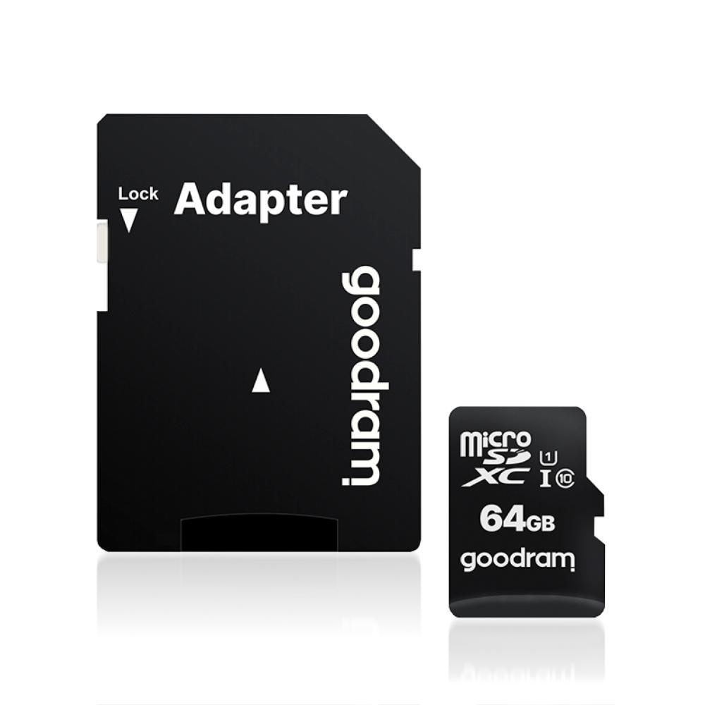 Szybka Karta Pamięci Micro Sd Goodram 64Gb Z Adapterem C10 U1 100 Mb/S