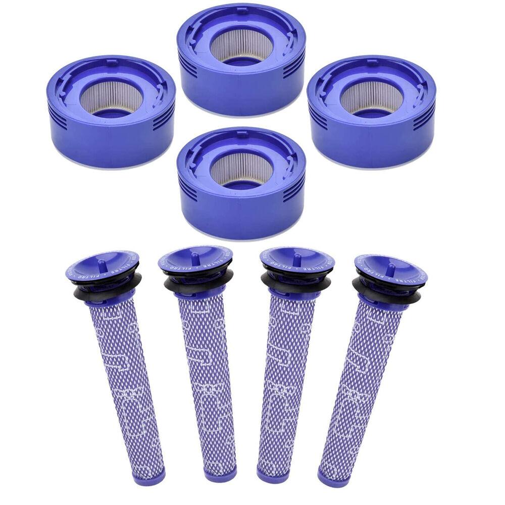 8 Pack Replacement Vacuum Filters for Dyson V7 V8 Motorhead Absolute HEPA Filter