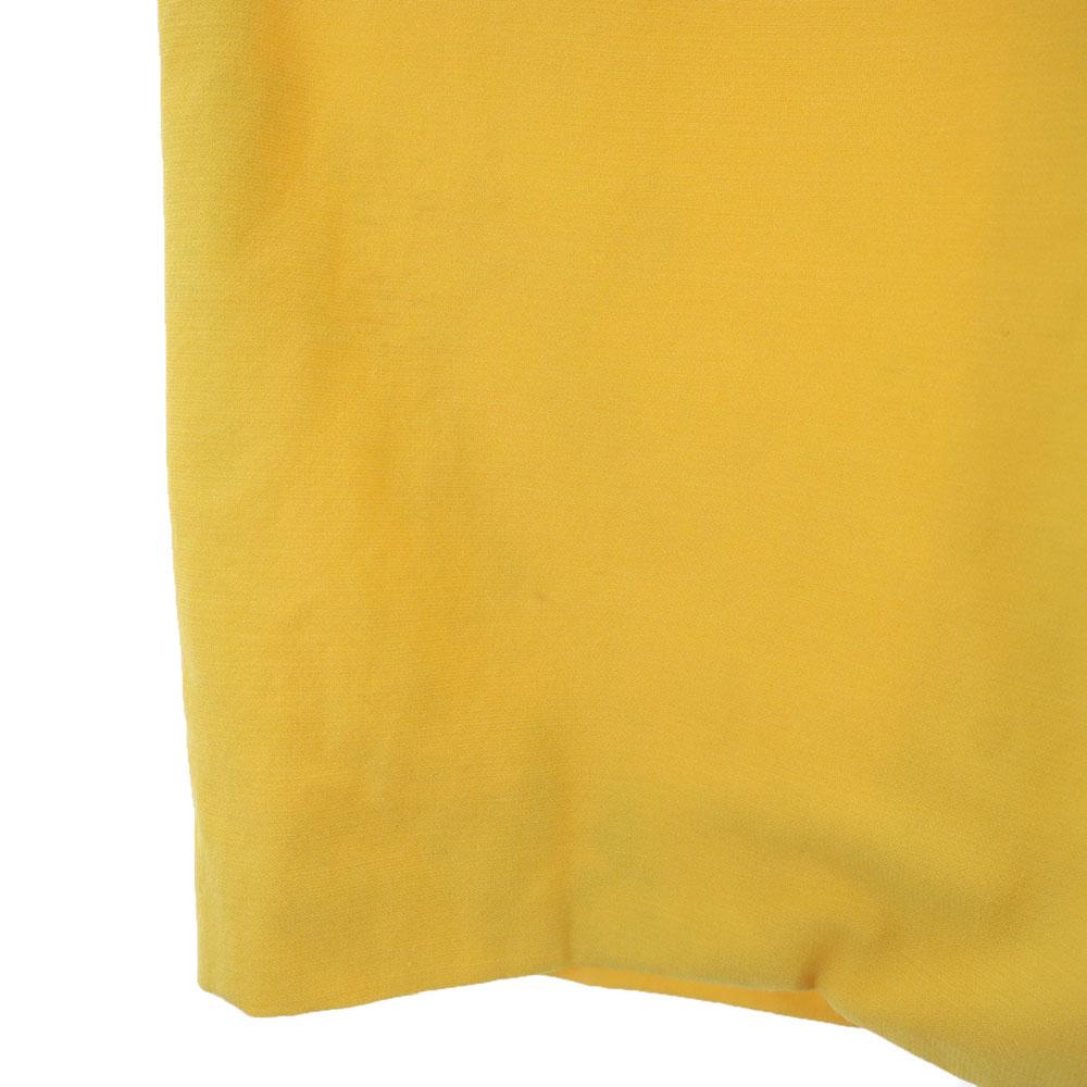 Yves Saint Laurent 90s Old Mimole Length Tight Skirt 36 Yellow Women Used